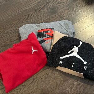Nike Sweatshirts in Gray, Red, and Black